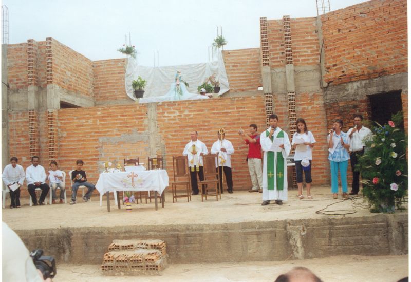 Primeira Missa no Santuário